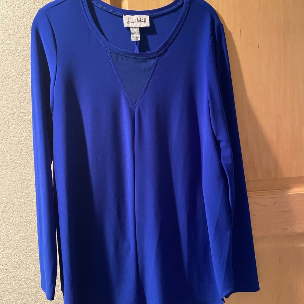 Joseph Ribkoff royal blue tunic size 12. New with tags